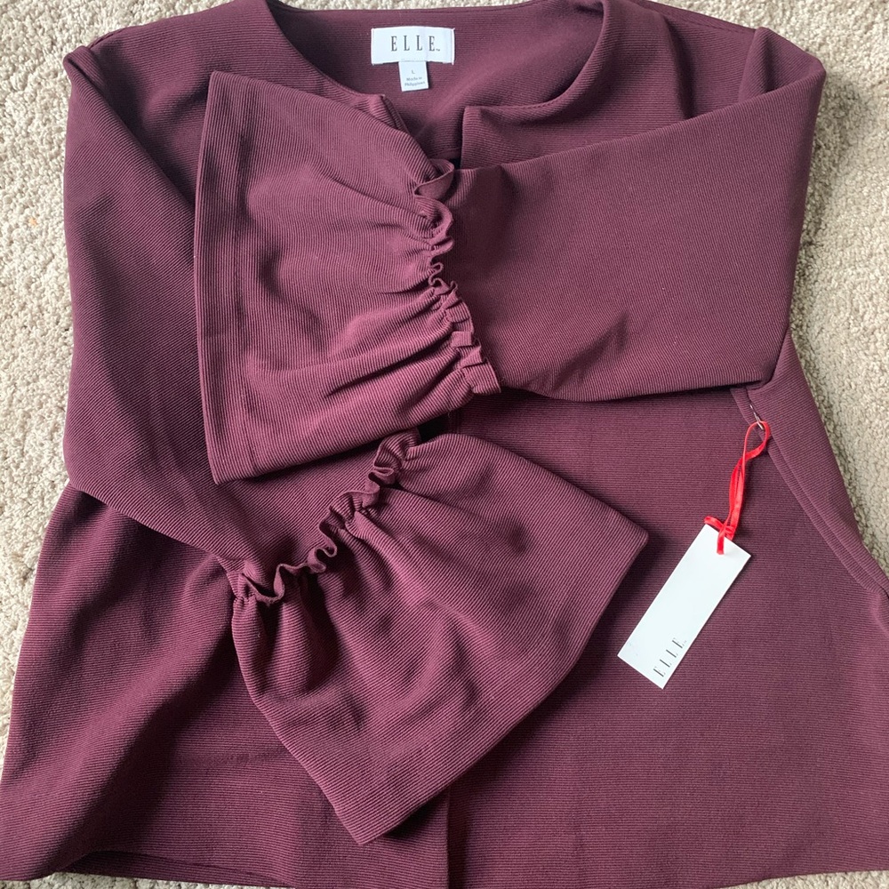 NWT Burgundy Elle Blazer